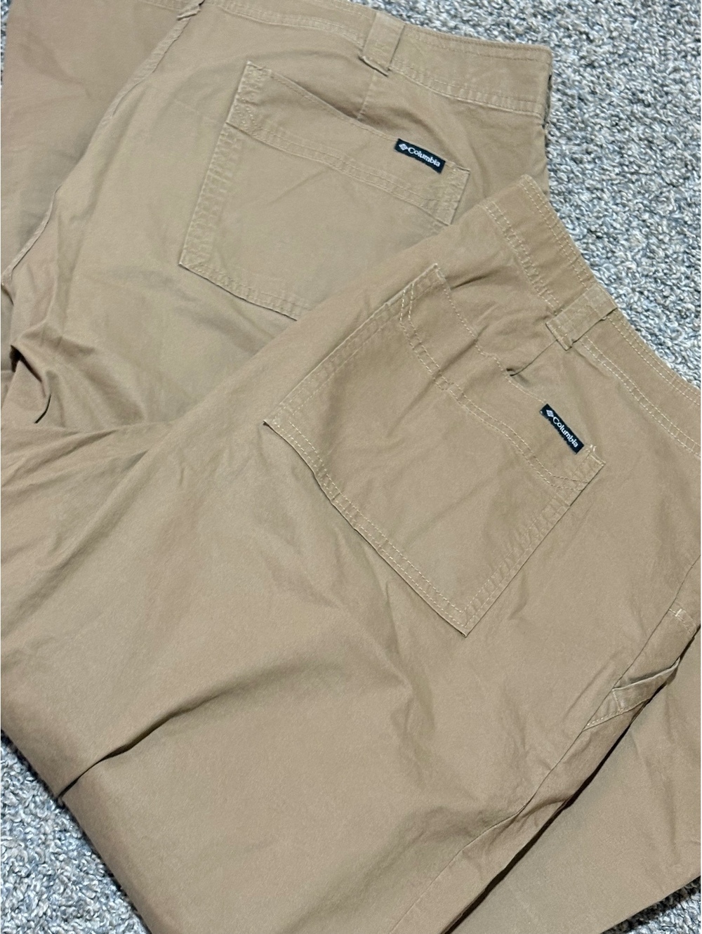 2 PAIRS Columbia Straight Fit Khaki Pants Size 38x30